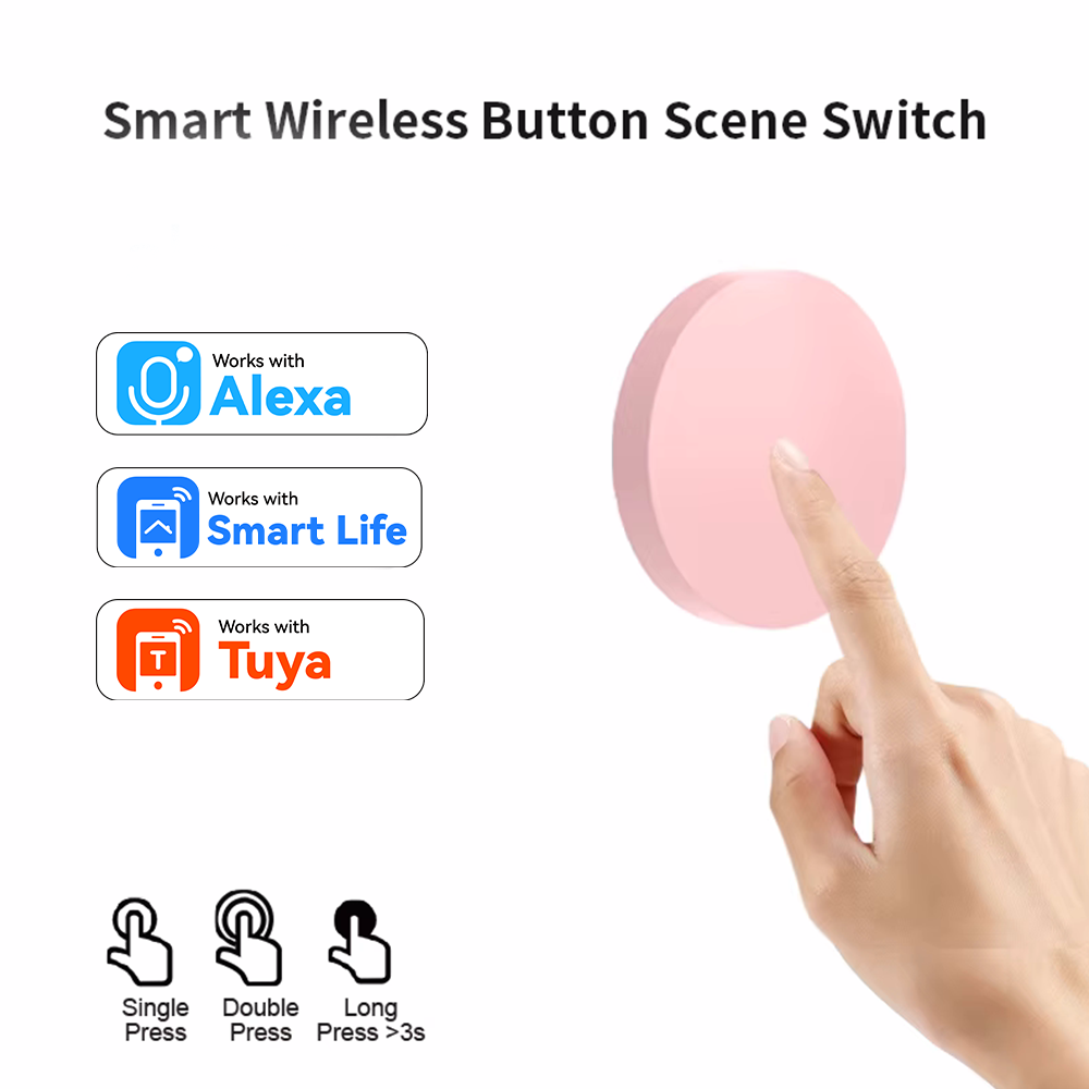 Home Security Alexa - ZigBee Smart Wireless Button Scene Switch