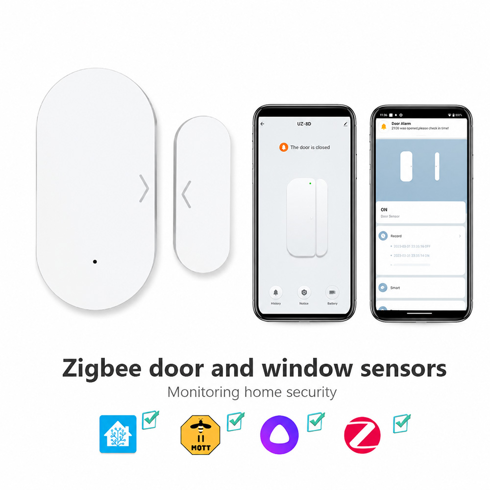 Home Security Alexa - Zigbee 3.0 Door Window Sensor Magnetic