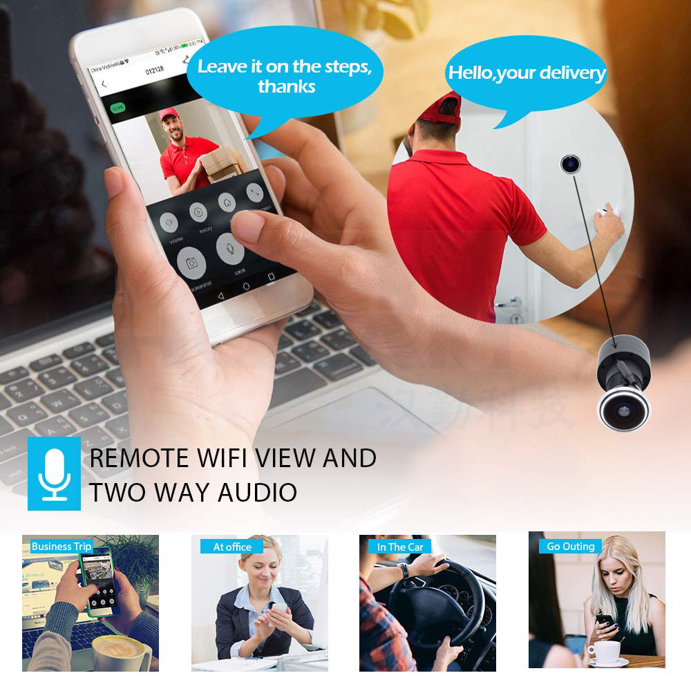 5MP Door Eye IP POE Camera Min - Home Security Indoor Cameras review and price