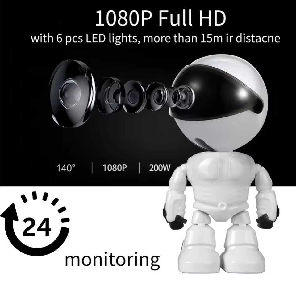 Smart Robot WiFi IP Camera 108 - Home Security Robot review and price