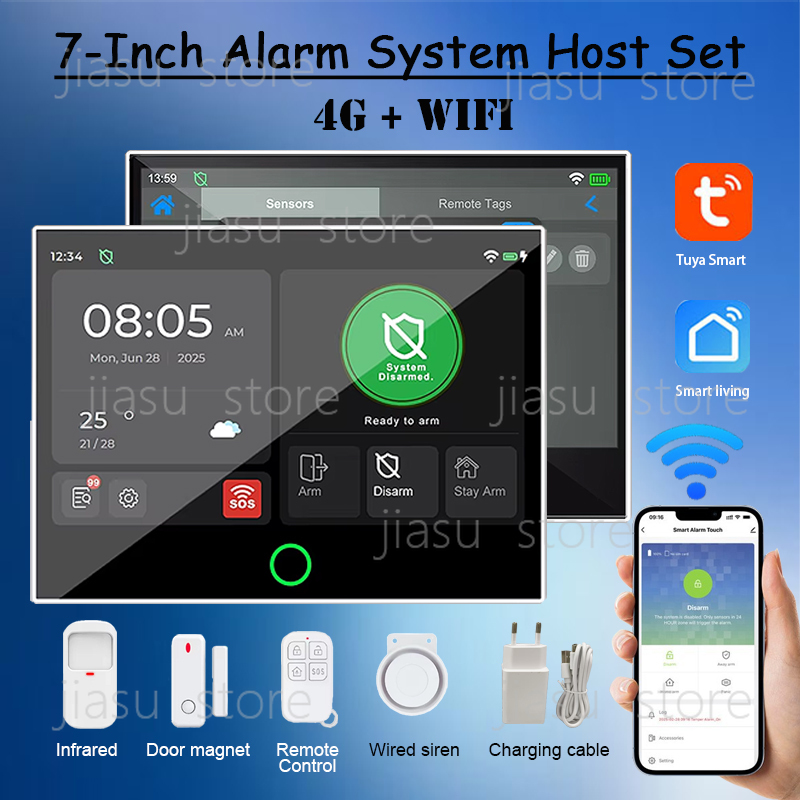 7 Inch Wired Smart Security Al - Home Security Using Gsm review and price