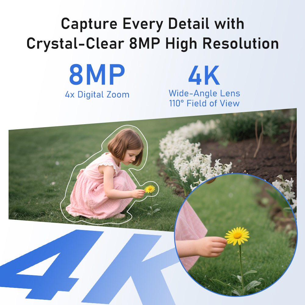 8MP 4K Solar Camera System 4-C - Home Security Kit With Camera review and price