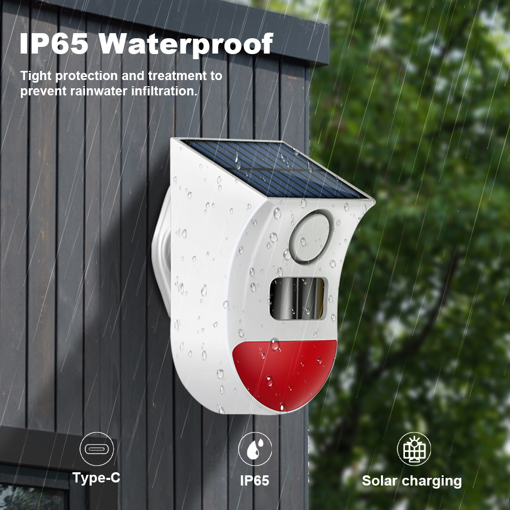 Tuya Zigbee Solar Siren Alarm  - Home Security Siren review and price