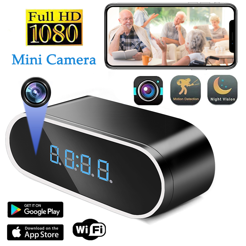 Full HD 1080P Alarm Clock Mini - Home Security Hidden Cameras review and price