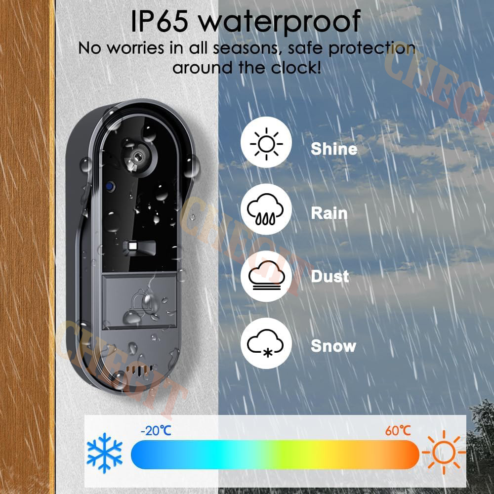 Wireless Wifi Doorbell Camera  - Home Security Monitoring Service review and price