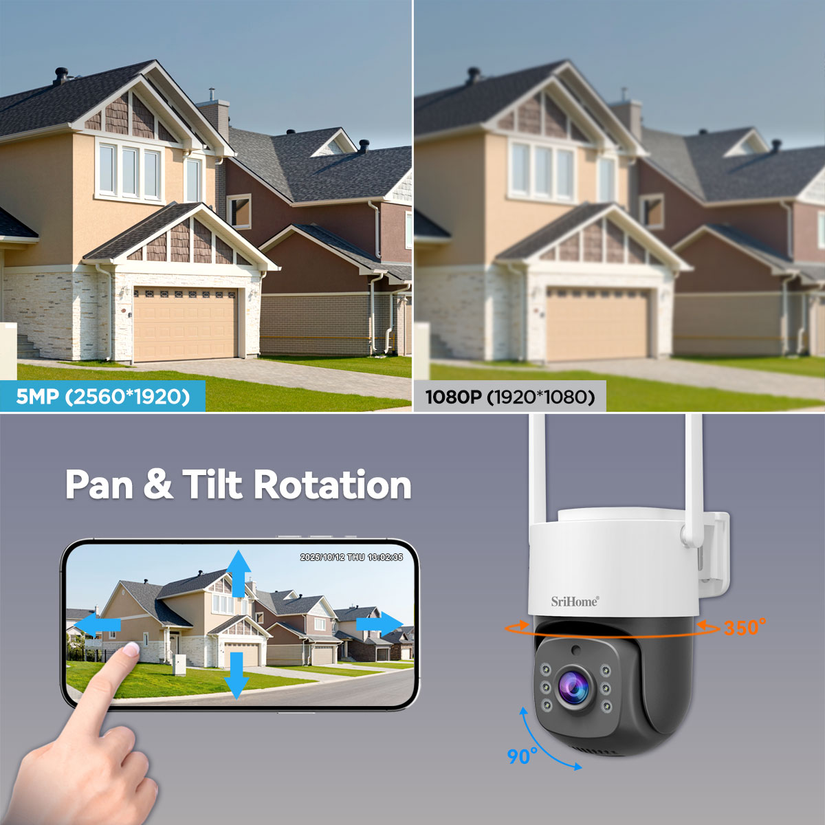 Srihome NVS012-IPC056 5MP IP C - Home Security Kit With Camera review and price
