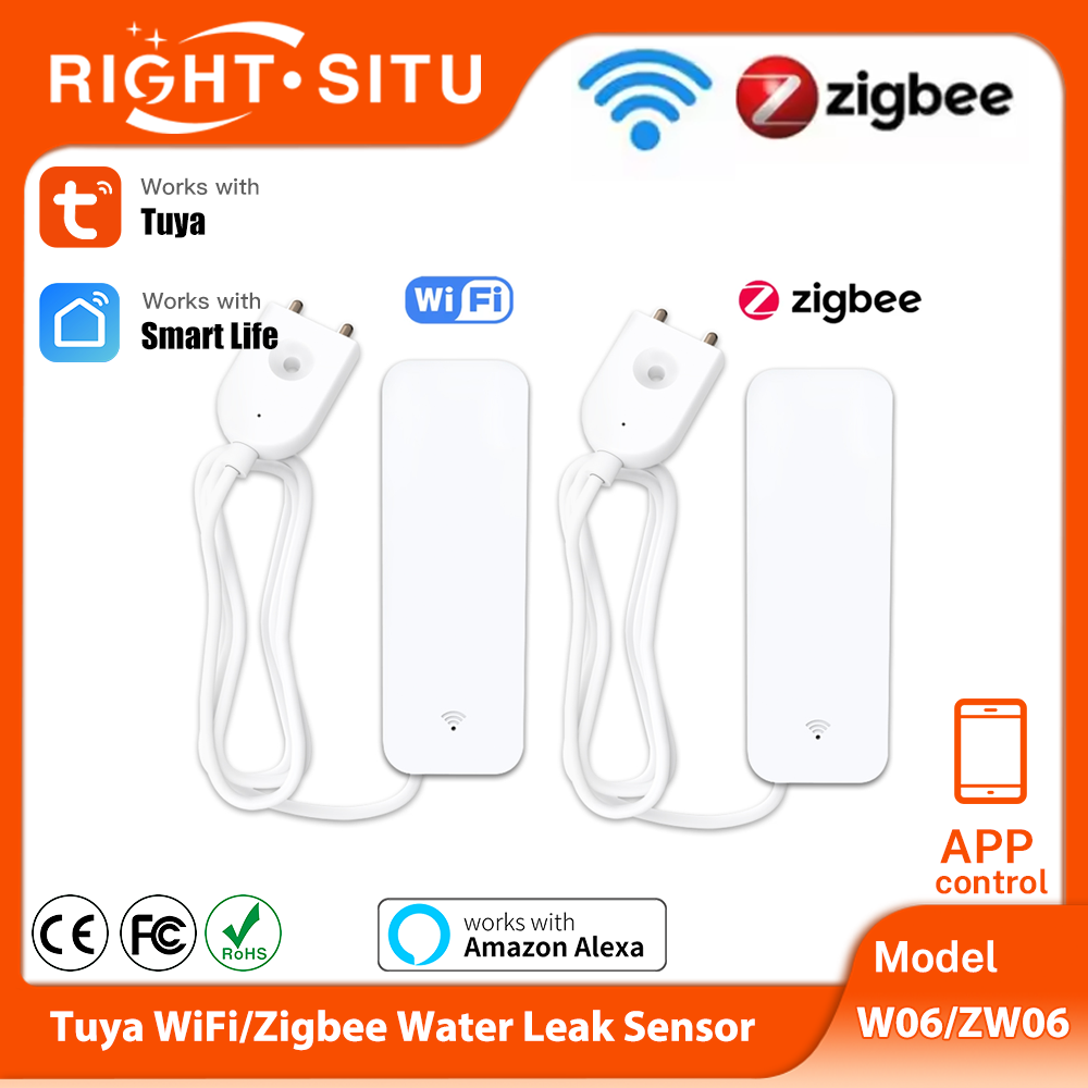 Tuya WiFi Zigbee Water Sensor  - Home Security Alexa review and price