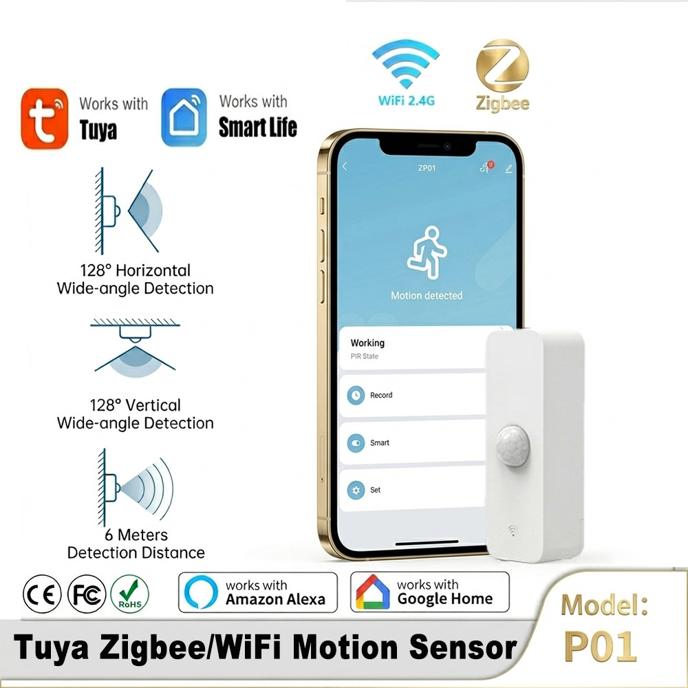 Smart PIR Motion Sensor WiFi Z - Home Security Alexa review and price