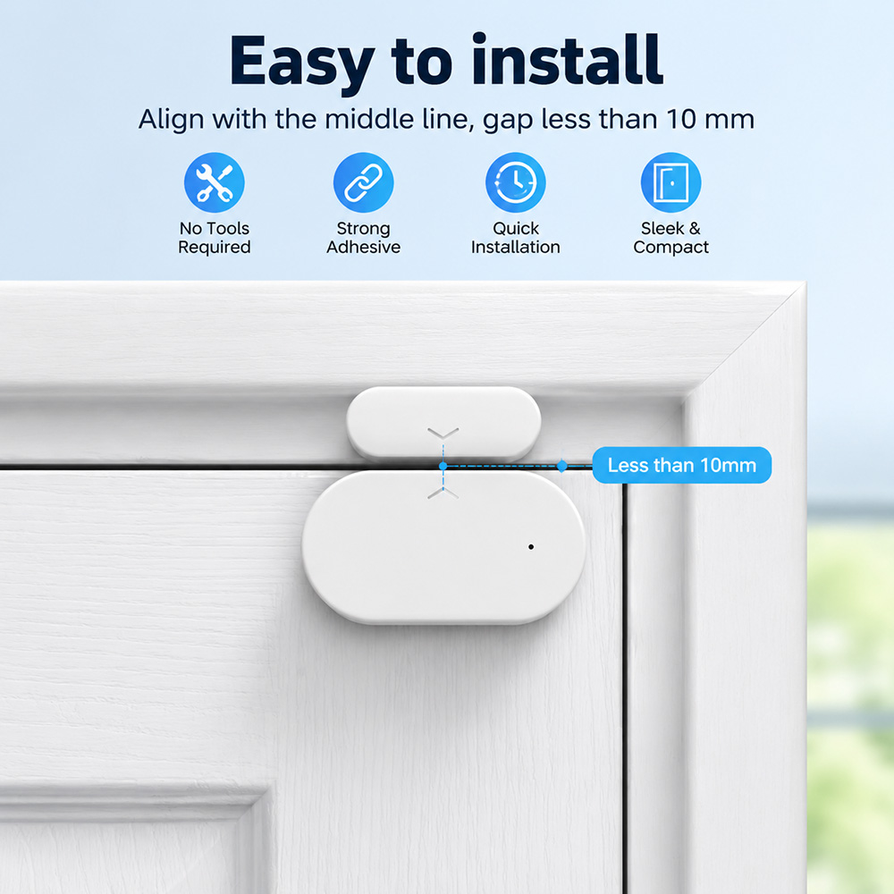 Zigbee 3.0 Door Window Sensor  - Home Security Alexa review and price