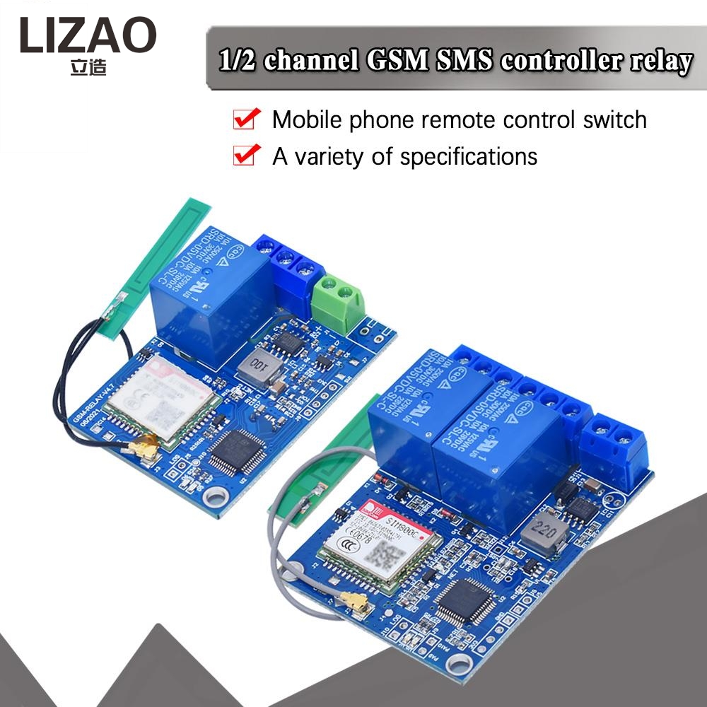 LIZAO 1/2 Channel GSM SMS Cont - Home Security Using Gsm review and price