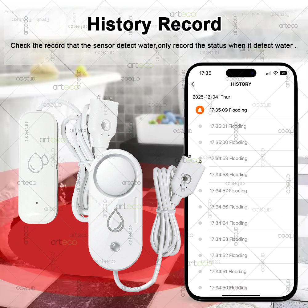Zigbee Water Leakage Sensor Fl - Home Security Siren review and price