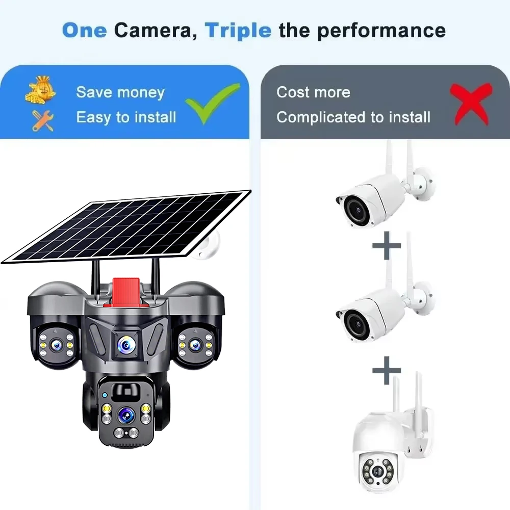 KERUI V380 Pro Outdoor PTZ 6MP - Home Security Monitoring Service review and price
