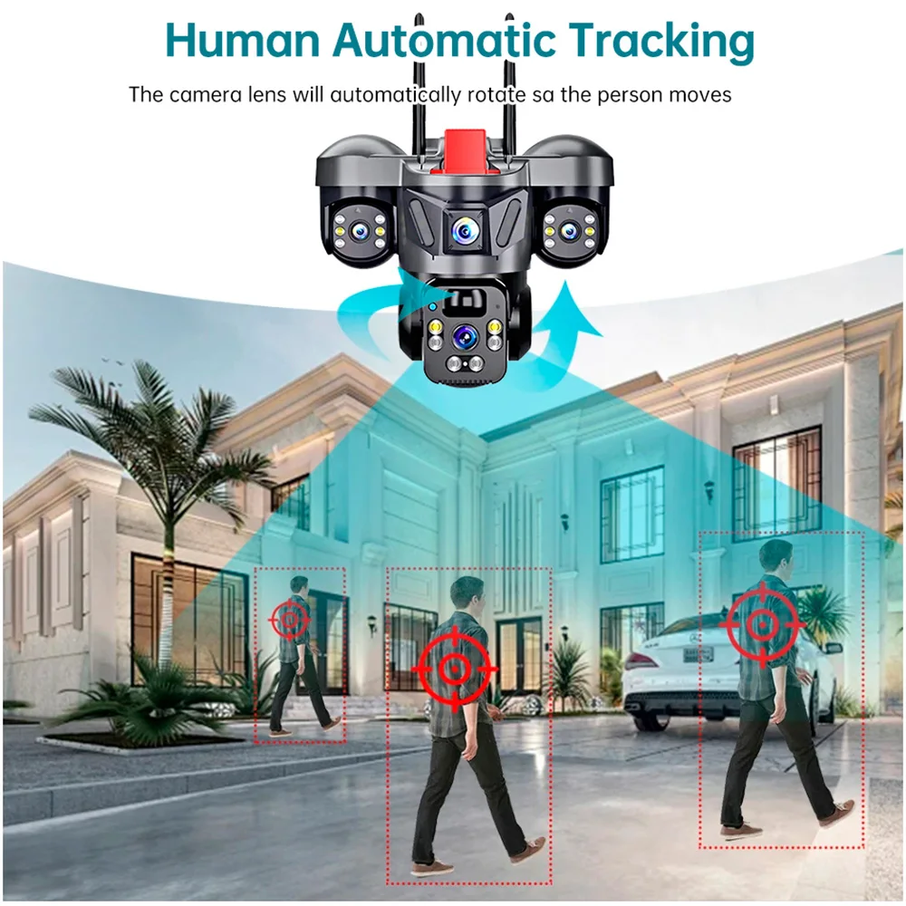 KERUI V380 Pro Outdoor PTZ 6MP - Home Security Monitoring Service review and price