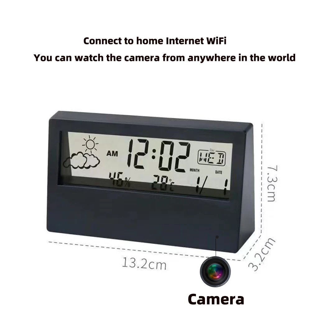 4K WiFi Clock Camera with Moti - Home Security Hidden Cameras review and price