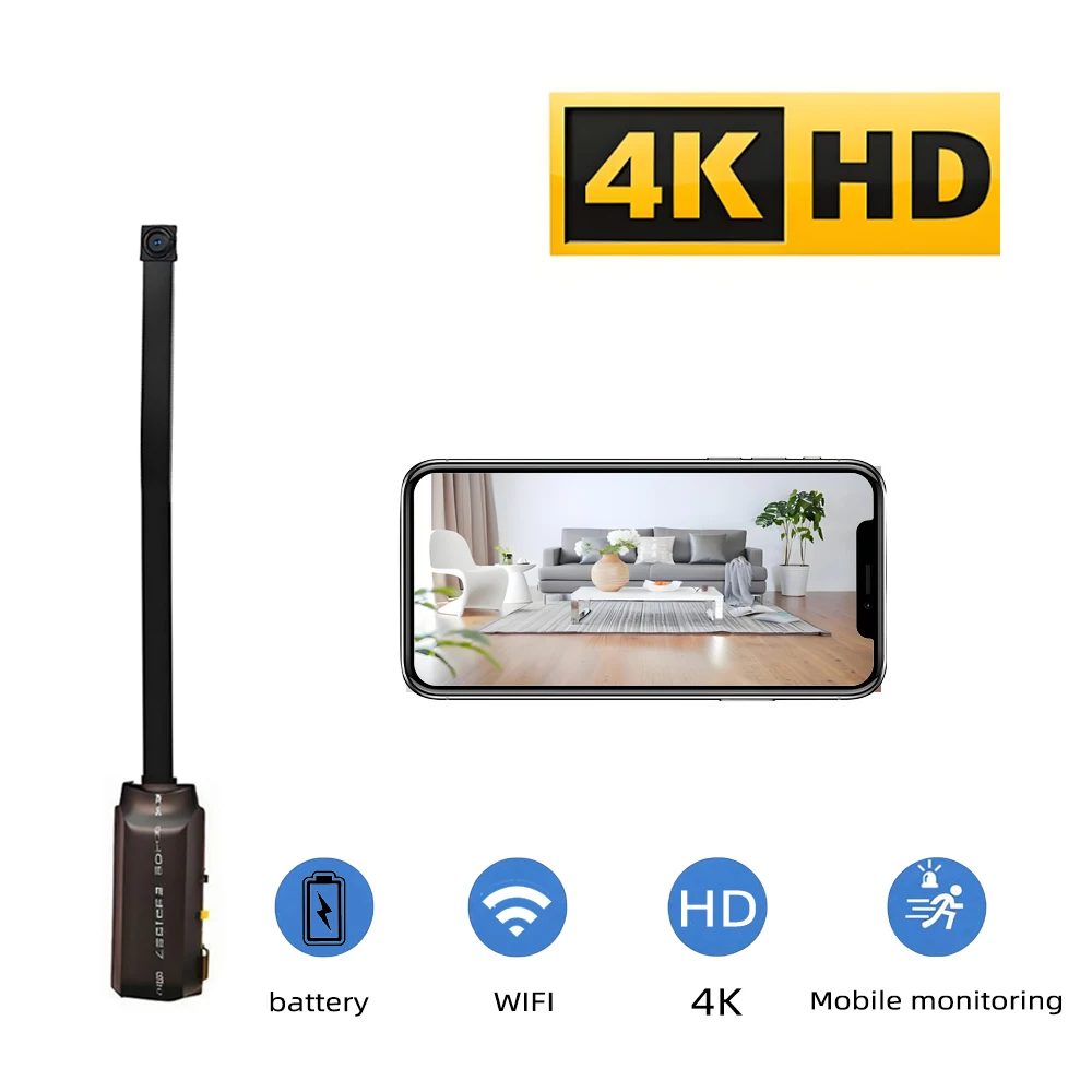 Upgraded Version, 4K HD Mini W - Home Security Hidden Cameras review and price